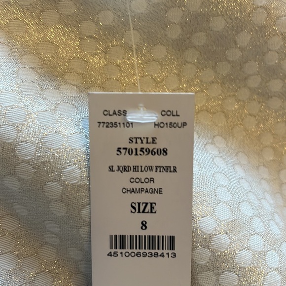 Cream and Gold Dress. New with tag - Picture 8 of 8